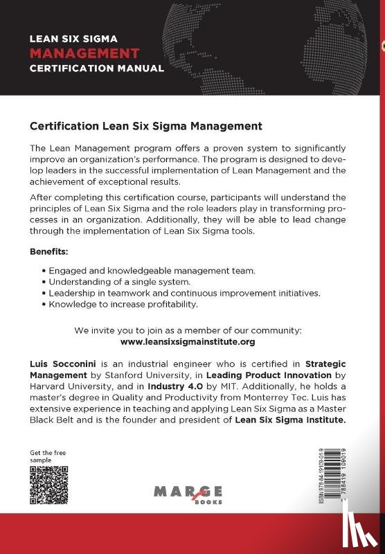 Socconini, Luis - Lean Six Sigma Management. Certification Manual