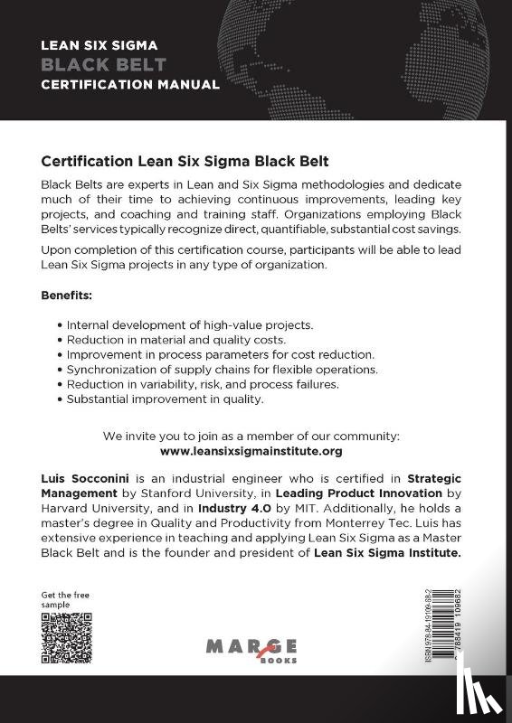 Socconini, Luis - Lean Six Sigma Black Belt. Certification manual