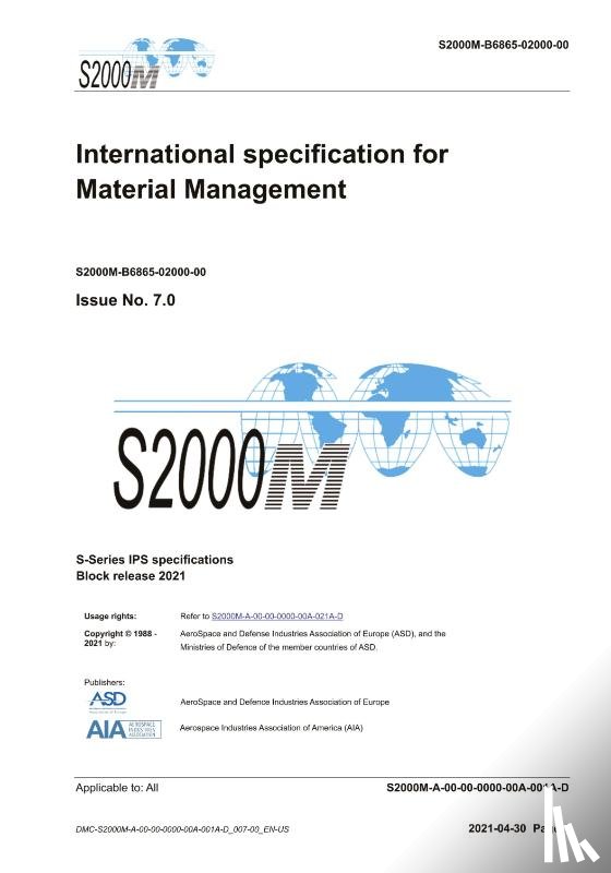 Asd - S2000M, International specification for Material Management, Issue 7.0