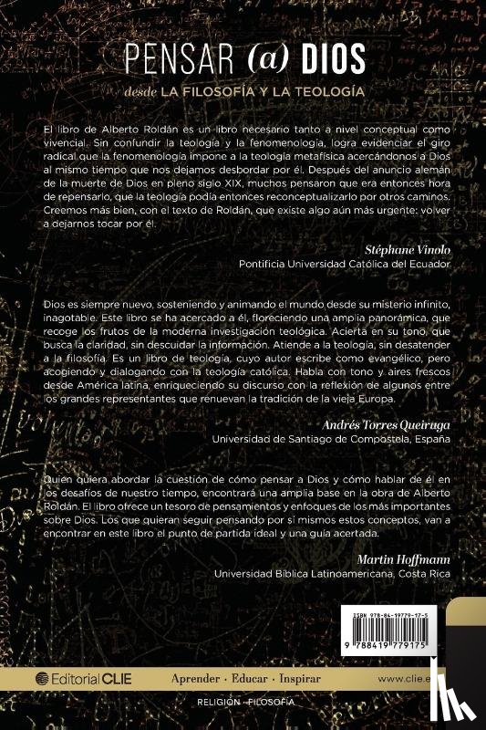 Roldan, Alberto - Pensar a Dios Desde La Filosofia Y La Teologia