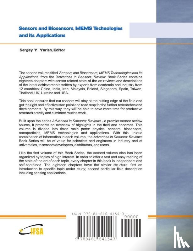 Yurish, Sergey - Sensors and Biosensors, Mems Technologies and Its Applications