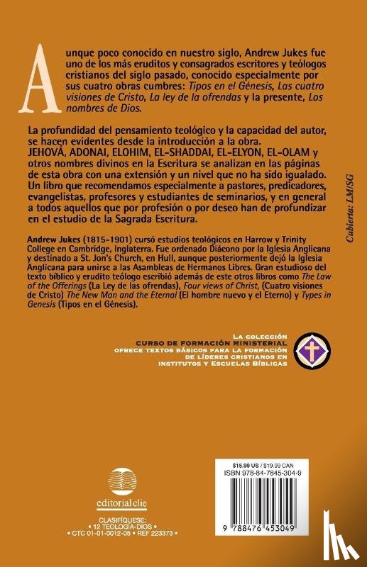 Jukes, Andrew - Los nombres de Dios en la sagrada Escritura