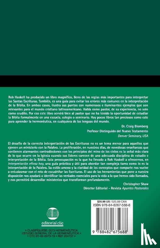 Haskell, Rob - Hermeneutica: Interpretacion Eficaz Hoy