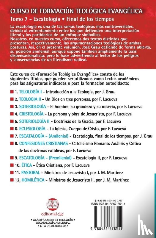 Grau, Jose - Cft 07 - Escatologia Final de Los Tiempos