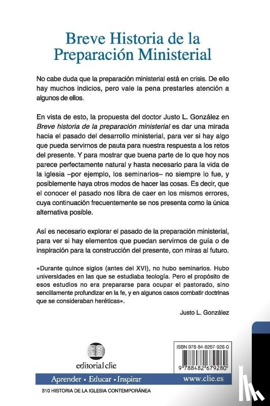 Zondervan Publishing - Breve Historial De La Preparacion Ministerial