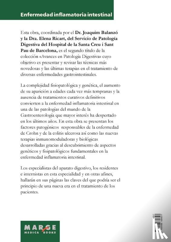 Ricart Gómez, Elena, Balanzó Tintoré, Joaquim - Enfermedad inflamatoria intestinal