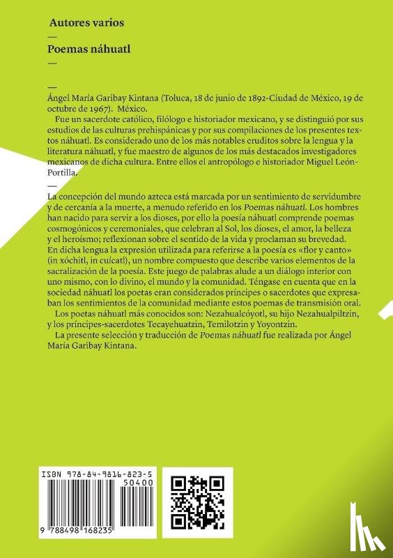Autores Varios - Poemas náhualt