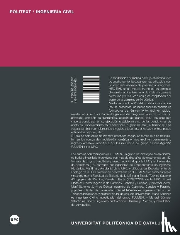 Sanchez Juny, Marti - Modelacin Numrica En Ros En Rgimen Permanente y Variable.