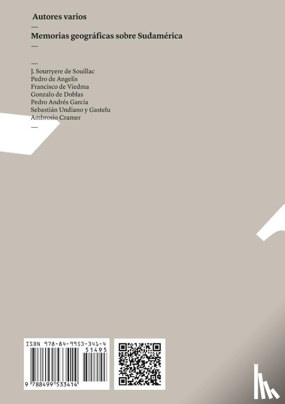 Autores Varios - Memorias geográficas sobre Sudamérica