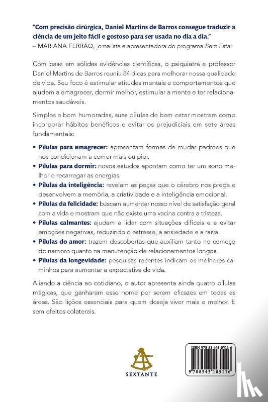 Barros, Daniel Martins De - Pilulas de bem-estar
