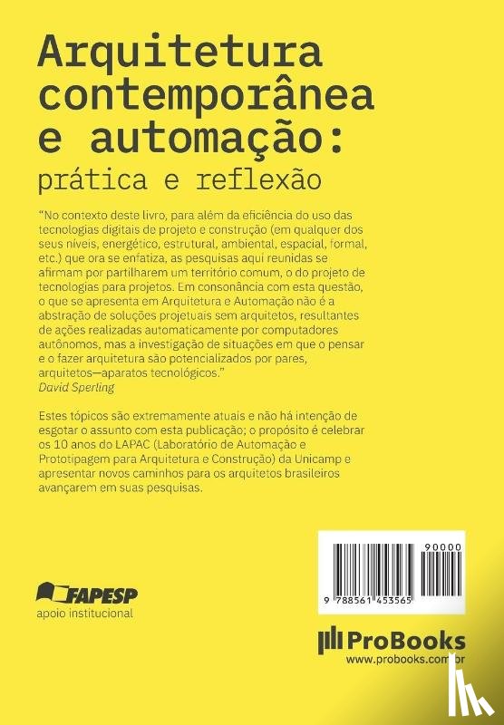 Celani, Gabriela, Sedrez, Maycon - Arquitetura contemporanea e automacao