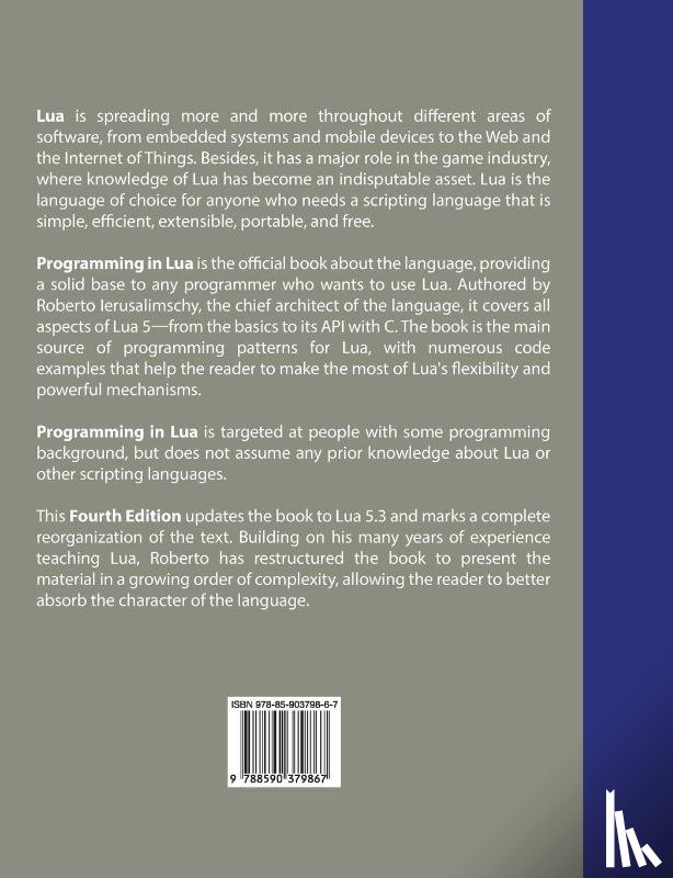 Ierusalimschy, Roberto - Programming in Lua, fourth edition