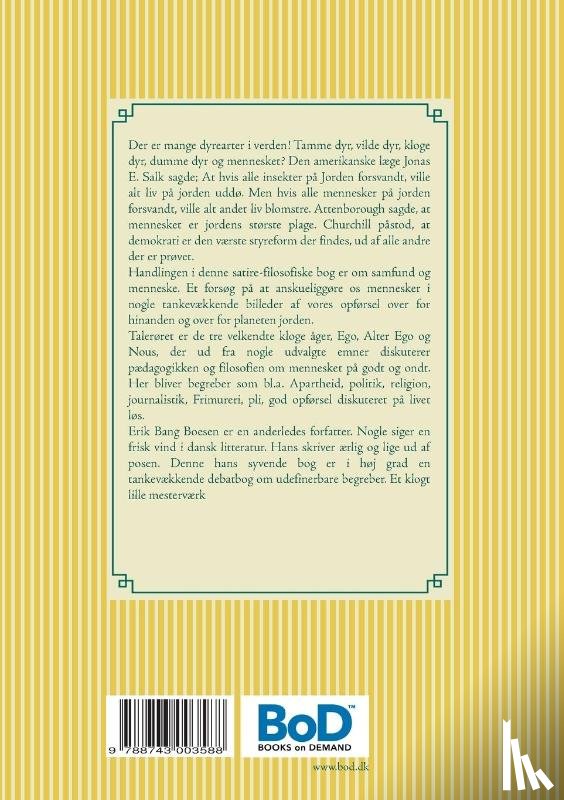 Boesen, Erik Bang - Filosofiske Strotanker