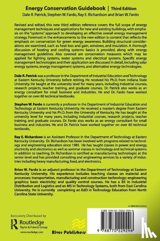 Patrick, Dale R., Fardo, Stephen W., Richardson, Ray E., Fardo, Brian W. - Energy Conservation Guidebook, Third Edition