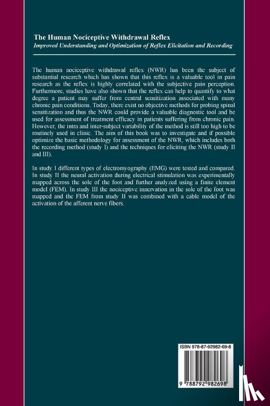 Frahm, Ken Steffen - The Human Nociceptive Withdrawal Reflex