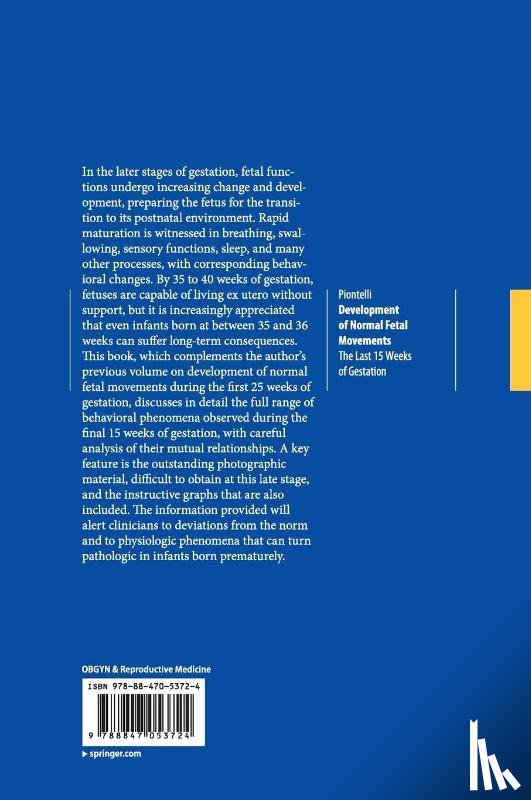 Alessandra Piontelli - Development of Normal Fetal Movements