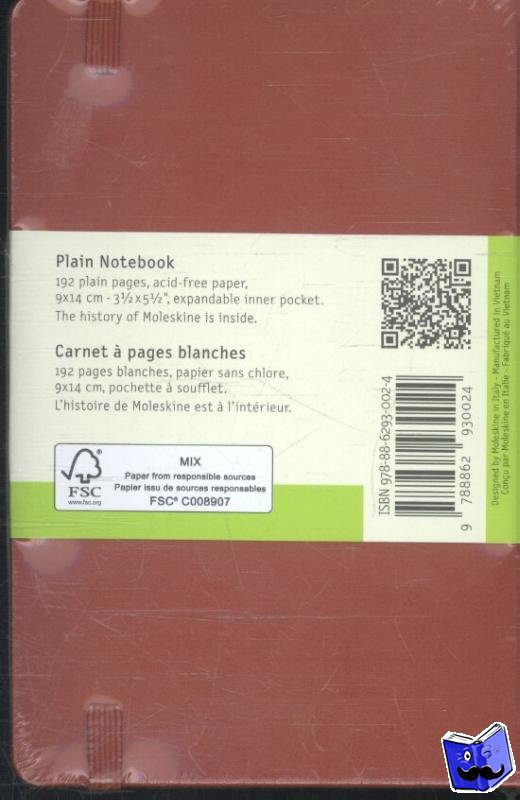  - Moleskine Pocket Plain Notebook Red