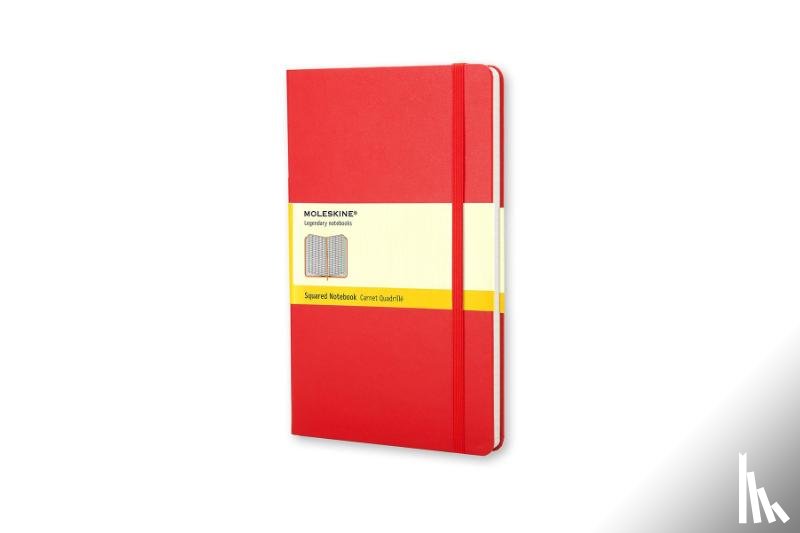 Moleskine - Moleskine Large Squared Hardcover Notebook Red
