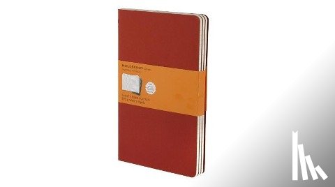 Moleskine - Moleskine Cahier Pocket Ruled Red Cover L. 3er Pack
