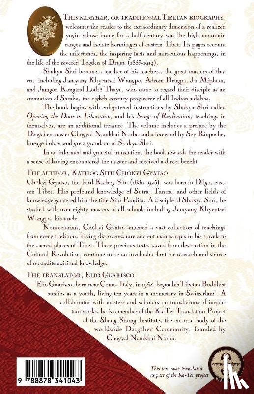 Kathog Situ, Ch Kyi Gyatso, Kathog Situ, Chokyi Gyatso - Togden Shakya Shri