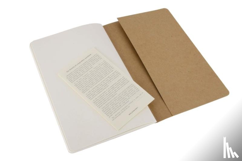 Moleskine - Moleskine Cahier large blanko packpapierbraun DIN A5. 3er Pack