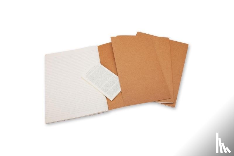 Moleskine - Moleskine Cahier Extra Large liniert packpapierbraun. 3er Pack