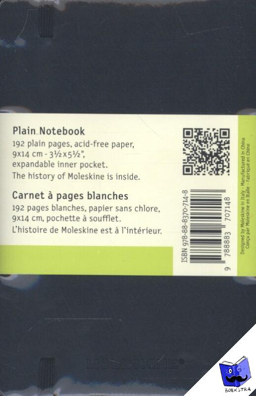  - Moleskine Pocket Plain Notebook