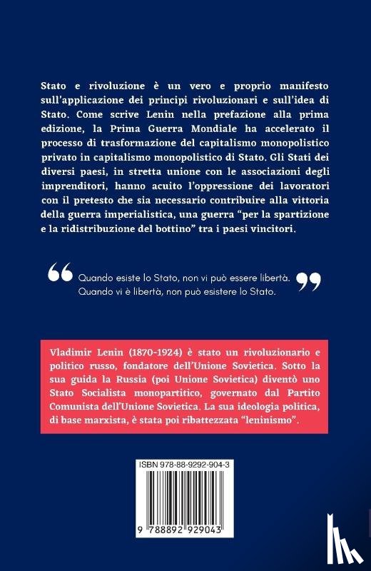 Lenin, Vladimir - STATO E RIVOLUZIONE