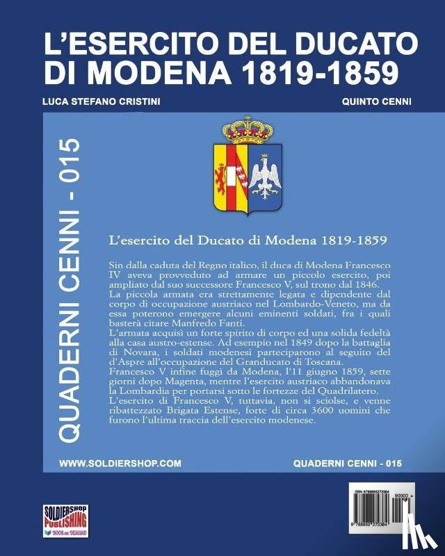 Cristini, Luca Stefano - L'esercito del Ducato di Modena 1819-1859