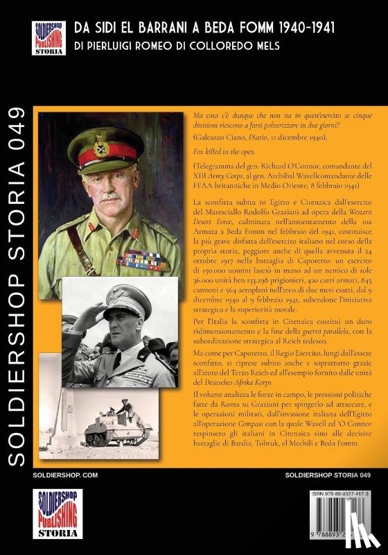 Romeo Di Colloredo Mels, Pierluigi - Da Sidi el barrani a Beda Fomm 1940-1941