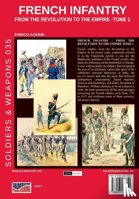Acerbi, Enrico - French infantry from the Revolution to the Empire - Tome 1