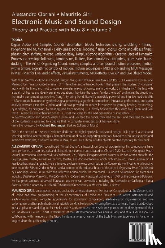 Cipriniani, Alessandro - Electronic Music and Sound Design Volume 2