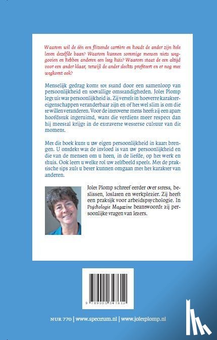 Plomp, Jolet - Een kwestie van persoonlijkheid