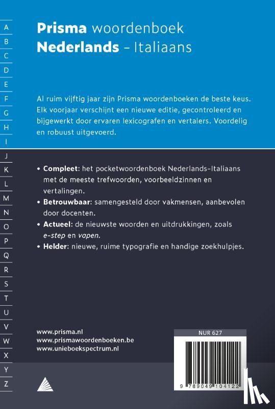 Visser-Boezaardt, G. - Prisma woordenboek Nederlands-Italiaans