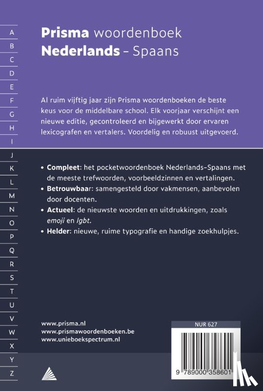 Vosters - Prisma woordenboek Nederlands-Spaans