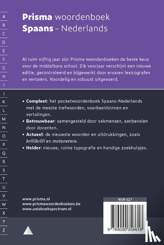 Vosters - Prisma woordenboek Spaans-Nederlands