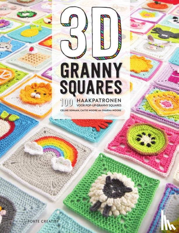 Semaan, Celine, Moore, Caitie, Moore, Sharna - 3D Granny Squares - 100 haakpatronen voor pop-up granny squares