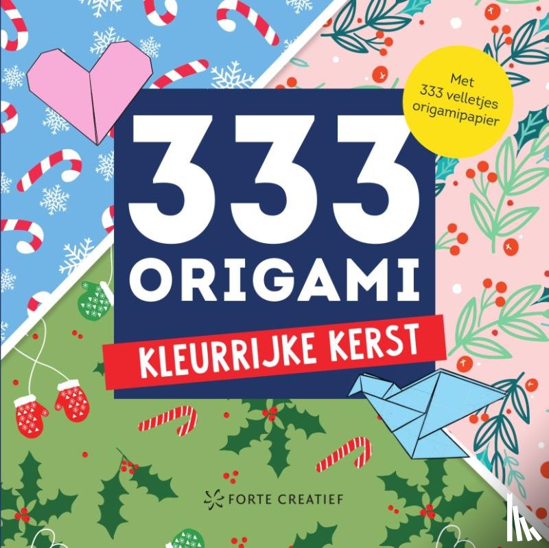333 Origami - Kleurrijke kerst