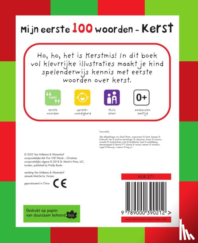 Priddy, Roger - Mijn eerste 100 woorden - Kerst