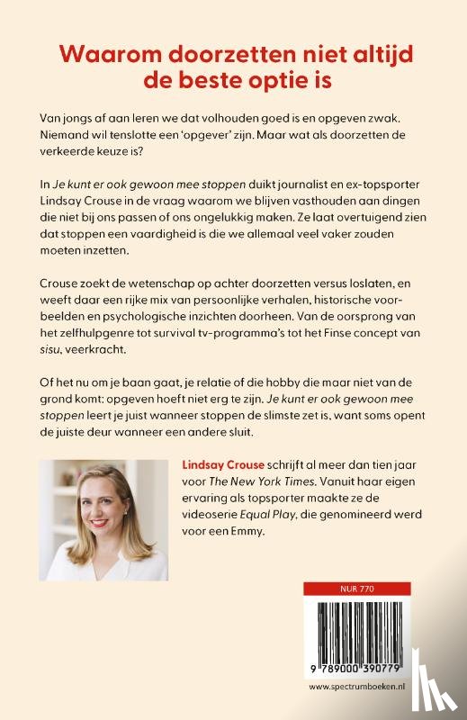 Crouse, Lindsay - Je kunt er ook gewoon mee stoppen