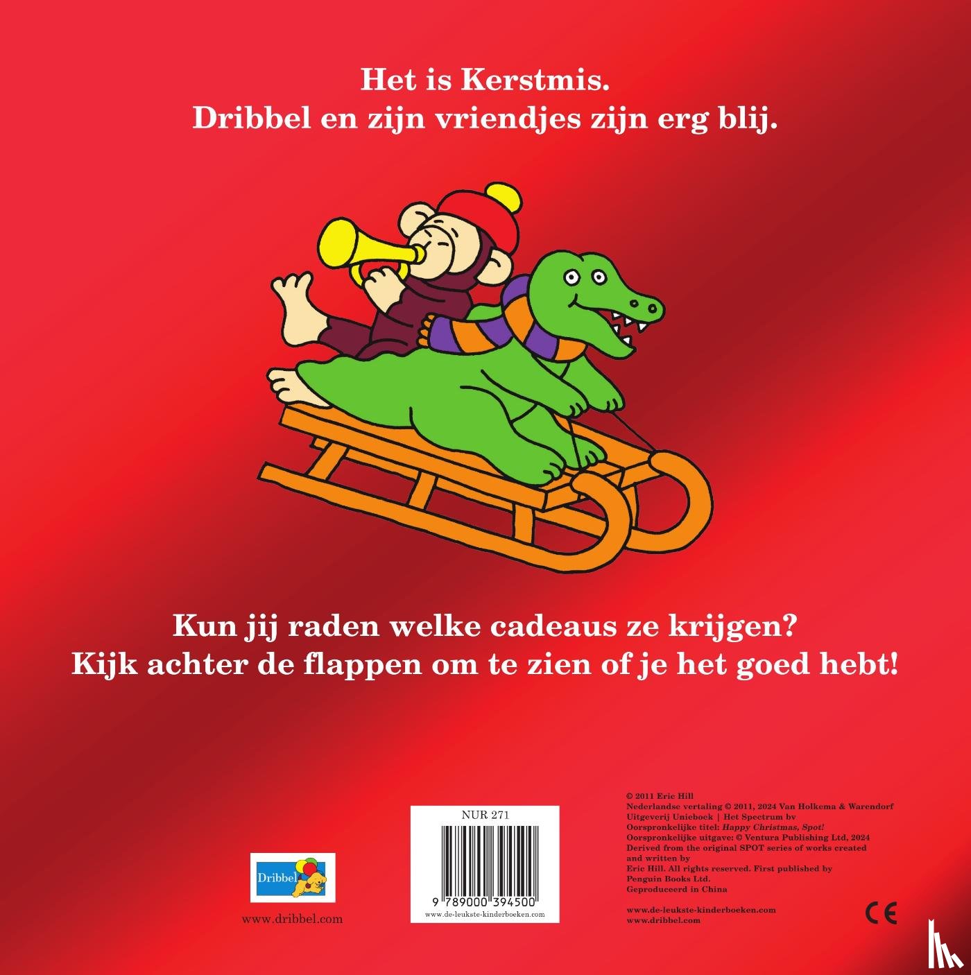 Hill, Eric - Vrolijk kerstfeest, Dribbel!