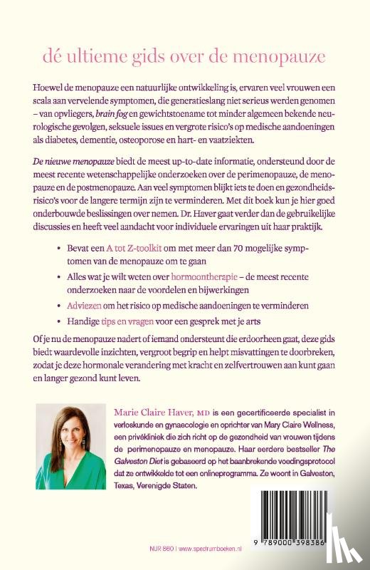 Haver, Mary Claire - De nieuwe menopauze