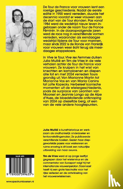 Mullié, Julia, Vries, Tim de - Vive le tour, vive les femmes