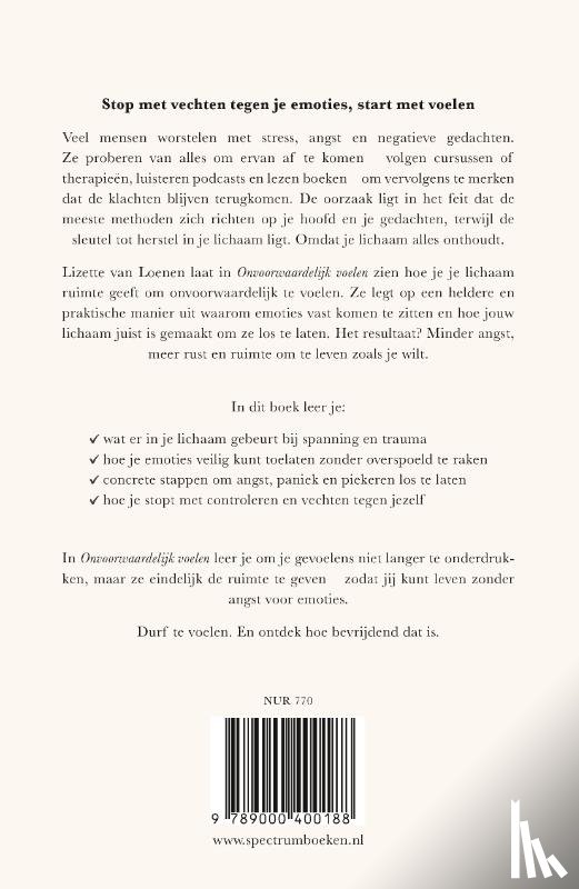 Loenen, Lizette van - Onvoorwaardelijk voelen