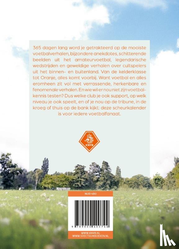 KNVB - De officiële voetbal scheurkalender 2026