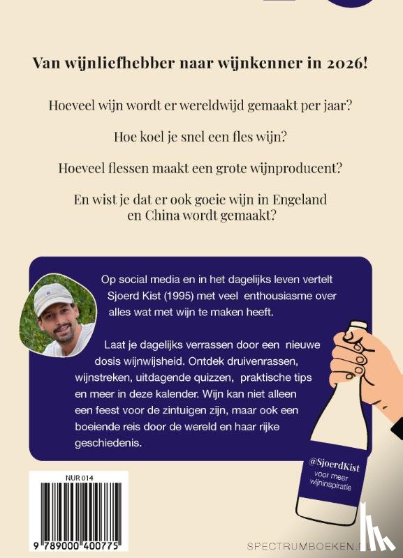 Kist, Sjoerd - De wijnscheurkalender 2026