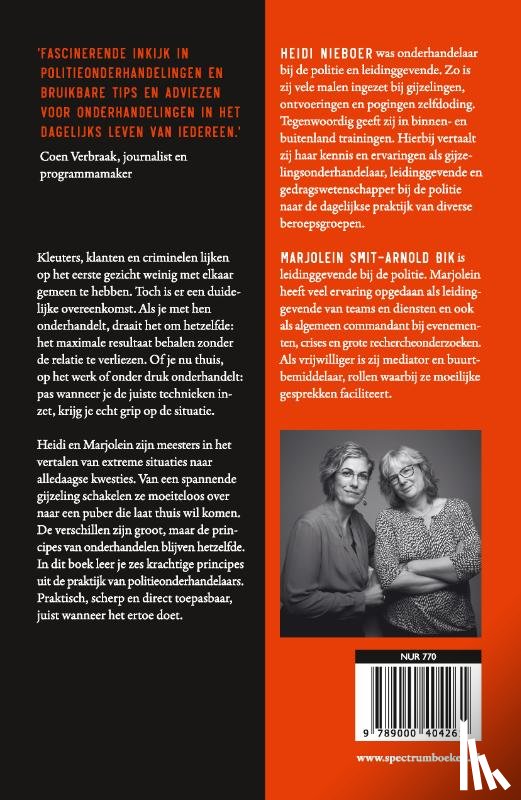 Nieboer, Heidi, Smit-Arnold Bik, Marjolein - Onderhandelen met kleuters, klanten en criminelen