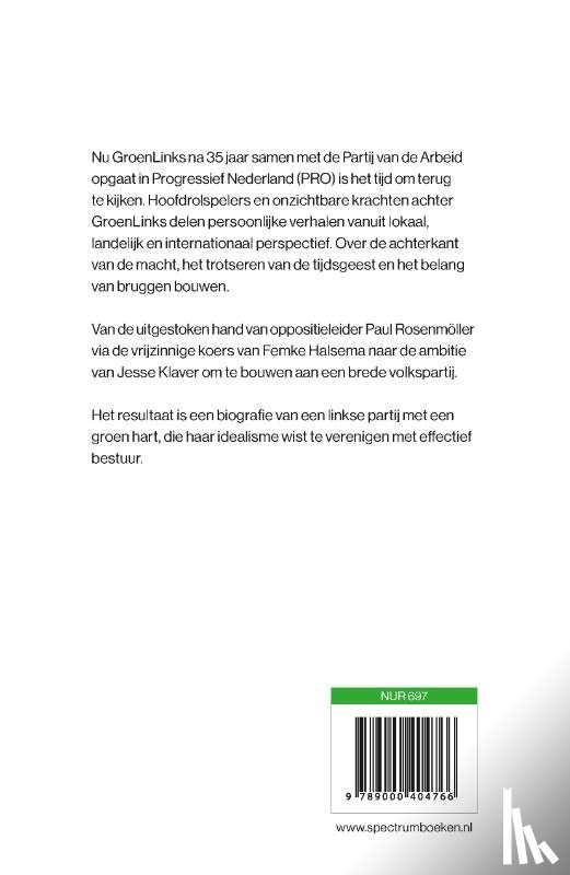 Brito, Lara de, Madou, Sara - Een portret van GroenLinks