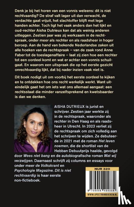 Dutrieux, Aisha - Dit is niet rechtvaardig