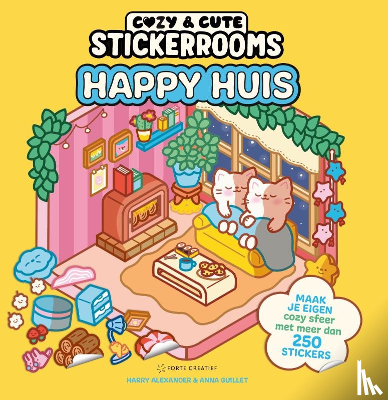 Alexander, Harry, Guillet, Anna - Cozy & cute stickerrooms - Happy Huis
